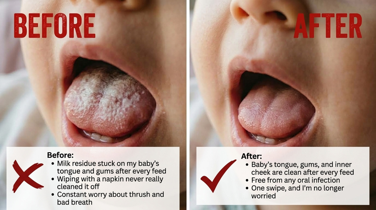 Clean baby tongue and mouth results